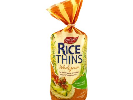 Real Foods Wholegrain Rice Thins 150g Sale