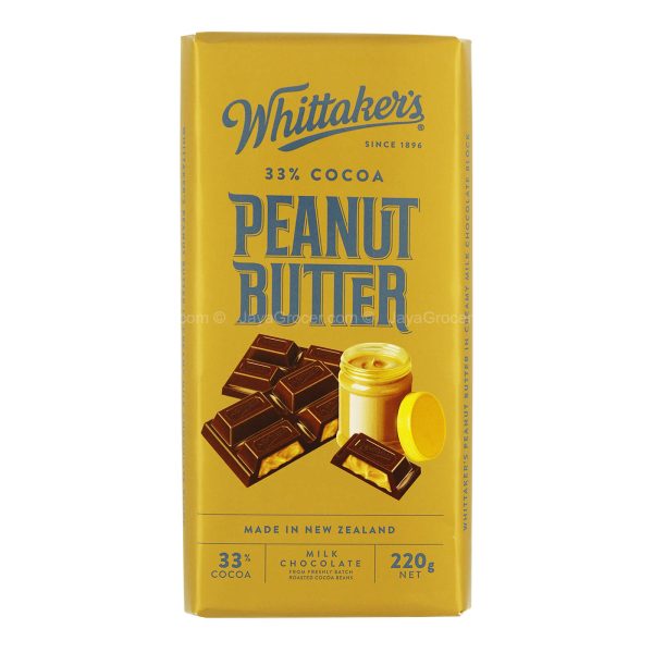 Whittaker s Peanut Butter Chocolate Bar 220g For Sale