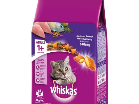 Whiskas Mackerel Dry Cat Food 3kg Online Hot Sale