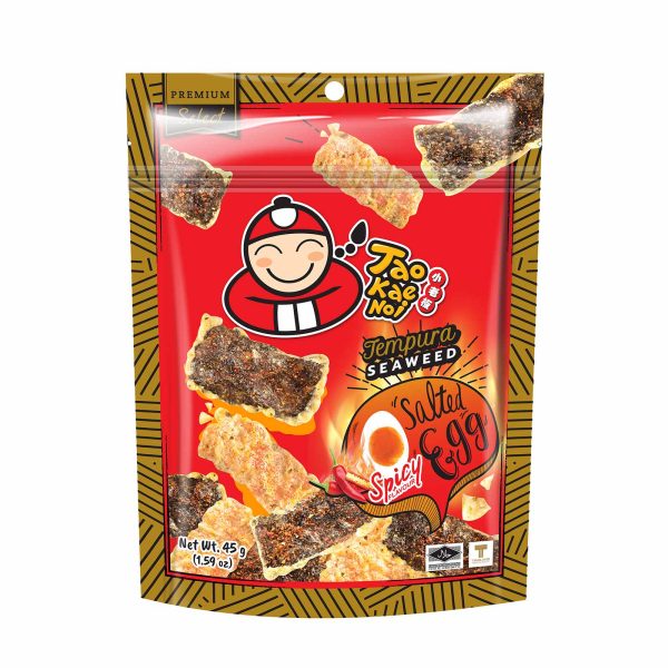 Tao Kae Noi Spicy Salted Egg Tempura Seaweed 45g on Sale