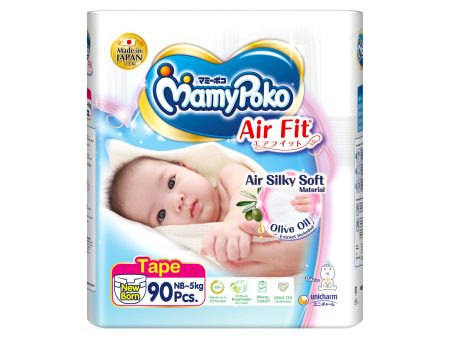 Mamy Poko Open Air Fit Baby Diapers (New Born) 90pcs pack Discount