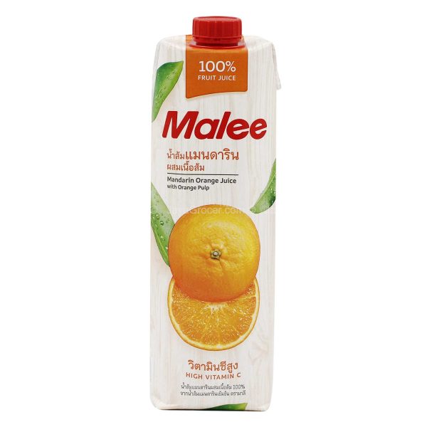 Malee 100% Mandarin Orange Juice with Pulp 1L For Sale