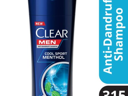 Clear Men Cool Sport Menthol Anti-Dandruff Hair Shampoo 315ml Online now