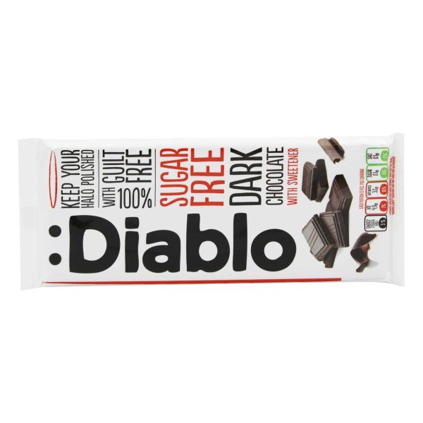 Diablo Sugar Free Dark Chocolate with Sweetener 85g Online Sale