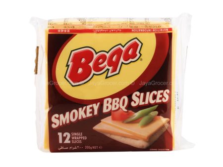 Bega Cheddar Smokey BBQ Slices Cheese 200g Online now