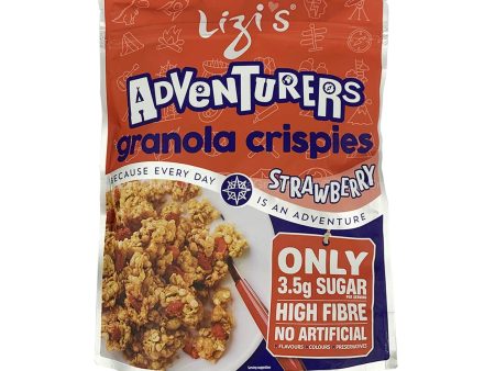 Lizi s Adventurers Granola Crispies Strawberry 400g For Cheap