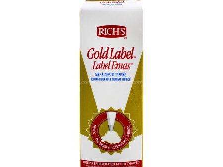 Rich’s Gold Label Cake & Dessert Whip Topping 907g Online Hot Sale