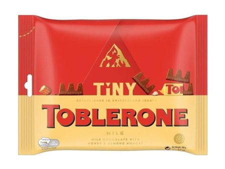 Toblerone Mini Swiss Milk Chocolate with Honey and Almond Nougat 200g Online Hot Sale