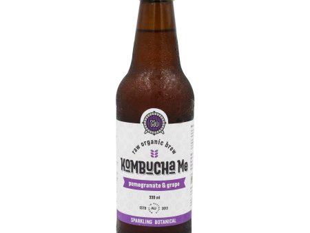 Kombucha Me Pomegranate & Grape Sparkling Botanical 330ml For Cheap