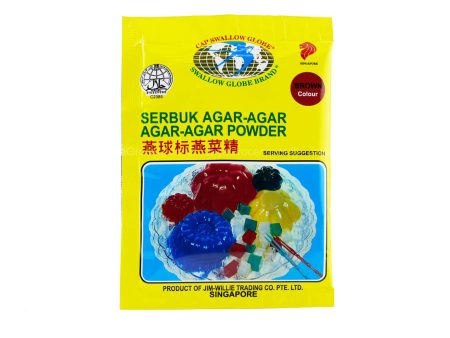 Swallow Globe Brand Brown Colour Agar-Agar Powder 10g Online now