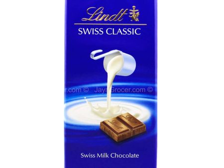 Lindt Swiss Classic Milk Chocolate Bar 100g Hot on Sale