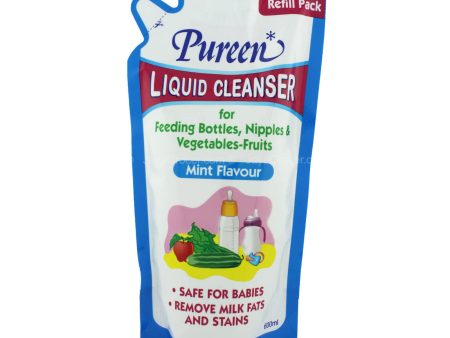 Pureen Liquid Cleanser Mint Scent (Refill) 600ml For Sale