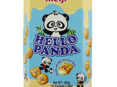 Meiji Hello Panda Biscuits with Milk Flavoured Filling 260g Online Hot Sale