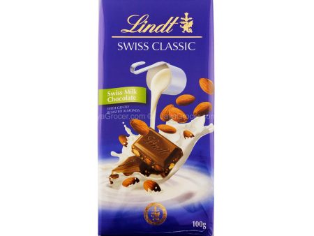 Lindt Swiss Classic Almond Milk Chocolate Bar 100g Online