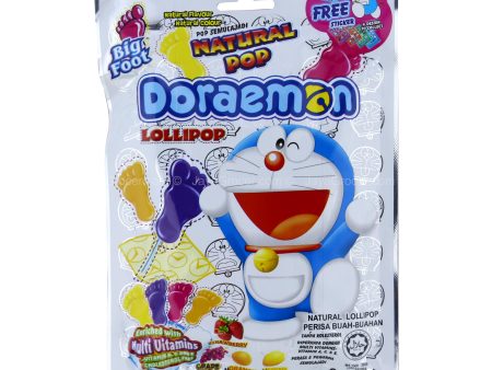 Big Foot Doraemon Fruits Flavoured Lollipop 80g For Sale