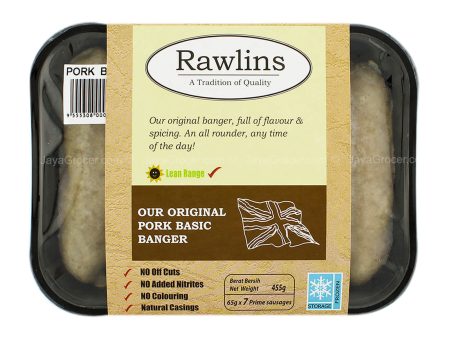 [NON-HALAL] Rawlins Pork Basic Banger 1pack For Discount