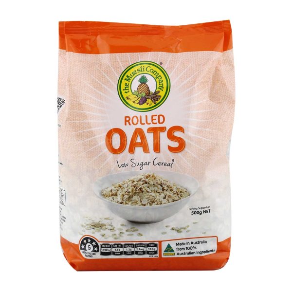 The Muesli Company Rolled Oats Plain 500g Online