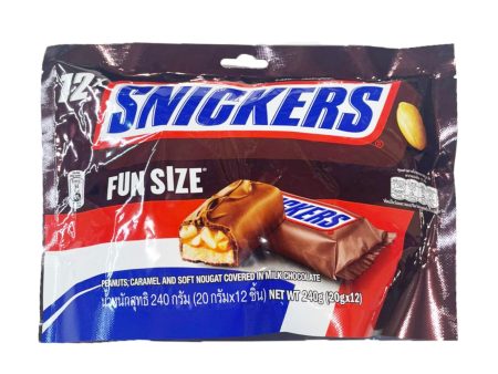 Snickers Fun Size Peanut Chocolate Bar 12pcs pack For Sale