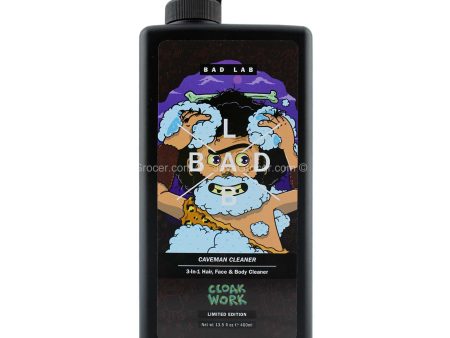 Bad Lab Caveman Cleaner 3-in-1 Hair Face Body Cleaner 400ml For Discount