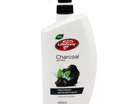 Lifebuoy Charcoal & Mint Antibacterial Bodywash 950ml Hot on Sale