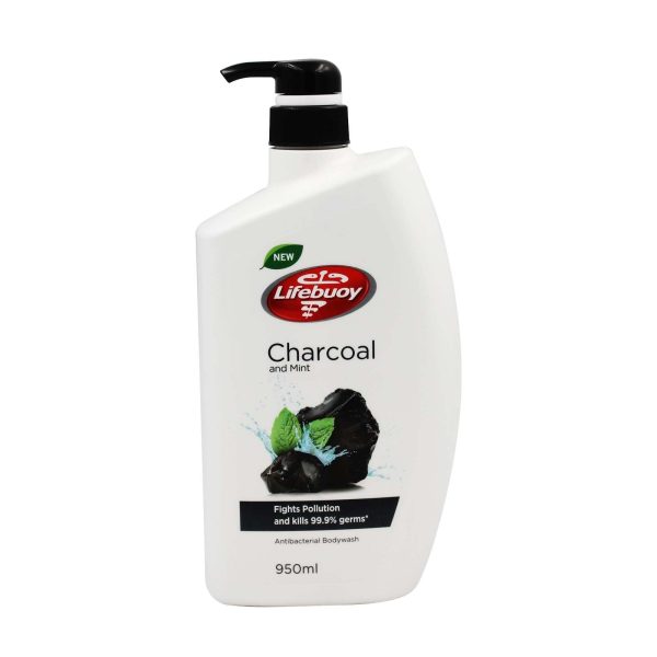 Lifebuoy Charcoal & Mint Antibacterial Bodywash 950ml Hot on Sale