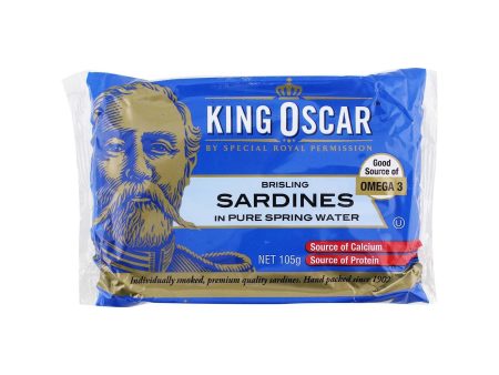 King Oscar Sardines in Pure Spring Water 105g on Sale