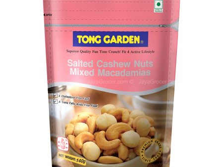 Tong Garden Salted Cashew Nuts Mixed Macadamias 140g Online now