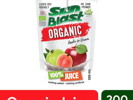 Sun Blast Organic 100% Juice Apple and Guava 200ml Cheap