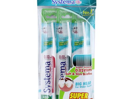 Systema Big Head Toothbrush 3pcs pack Online Sale