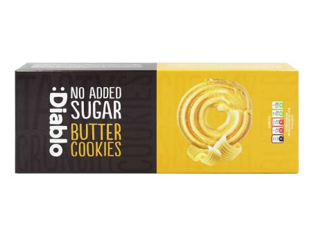 Diablo No Added Sugar Butter Cookies 135g Supply