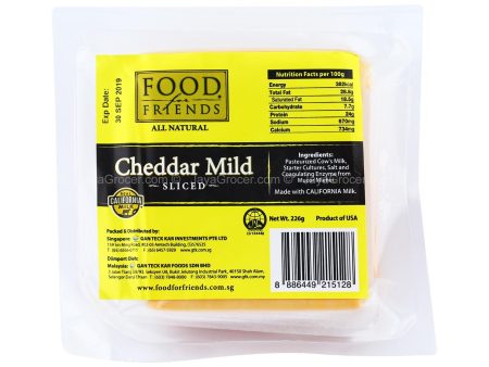 Food for Friends Sliced Cheddar Mild Cheese 226g Cheap