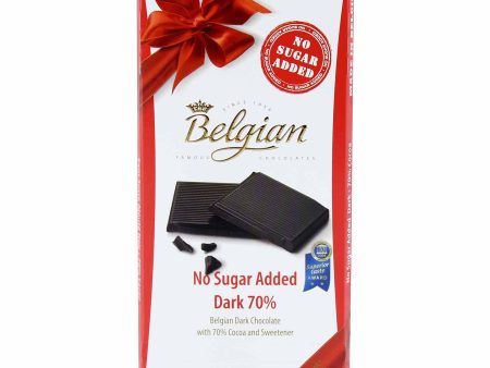 Belgian No Sugar Added Dark 70% Chocolate 100g Online Hot Sale