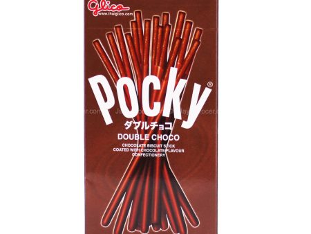 Glico Pocky Double Chocolate Flavour Biscuit Stick 39g on Sale