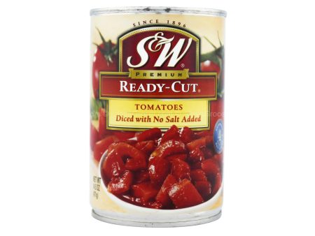 S&W Premium Ready-Cut Diced Tomatoes with No Salt Added 411g Hot on Sale