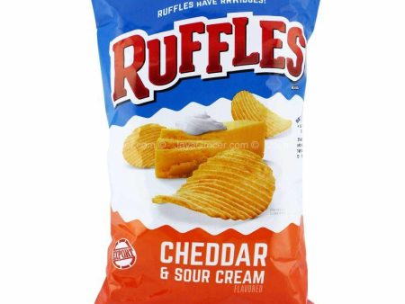 Ruffles Cheddar & Sour Cream Flavoured Potato Chips 184g Online now