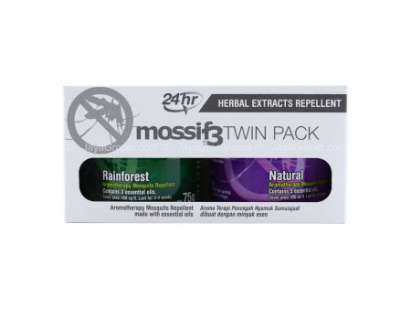 Mossif3 Twin Pack Herbal Extract Mosquitoes Repellent 2set Discount