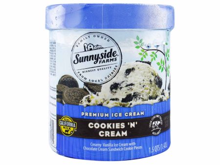 Sunnyside Farms Cookies  N  Cream Premium Ice Cream 1.42L Discount