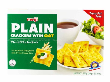 Meiji Plain Crackers with Oat Box 832g Online Hot Sale