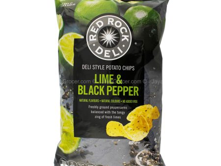 Red Rock Deli Lime & Black Pepper Potato Chips 165g For Discount