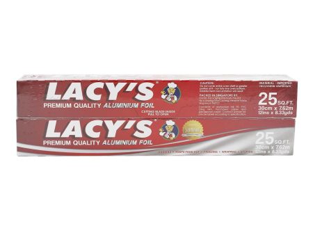 Lacy s Premium Quality Aluminium Foil 30cm x 7.62cm Hot on Sale