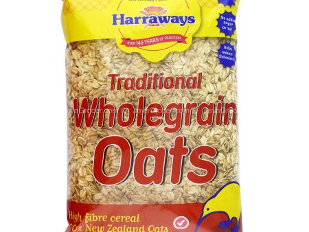 Harraways Traditional Wholegrain Oats 1kg Online Hot Sale