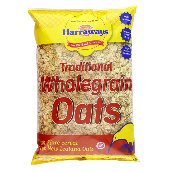 Harraways Traditional Wholegrain Oats 1kg Online Hot Sale