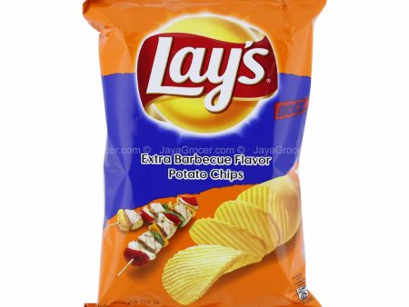 Lays Extra Barbecue Flavour Potato Chips 50g For Cheap