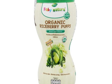 Baby Natura Organic Riceberry Puffs Mixed Veggies Flavour 40g Hot on Sale