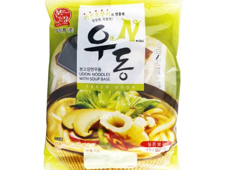 Bon Go Jang Fresh Udon Noodles with Soup Base 225g Sale