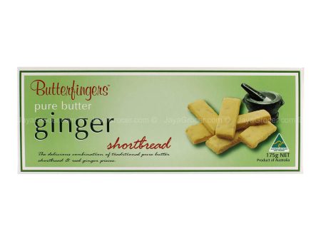 Butterfingers Ginger Pure Butter Shortbread 175g Online now