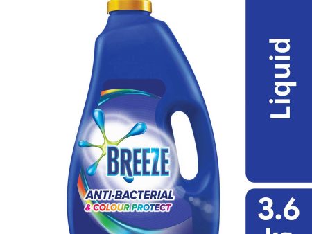 Breeze Detergent Liquid Anti-Bacterial & Colour Protect 3.6kg Online Hot Sale