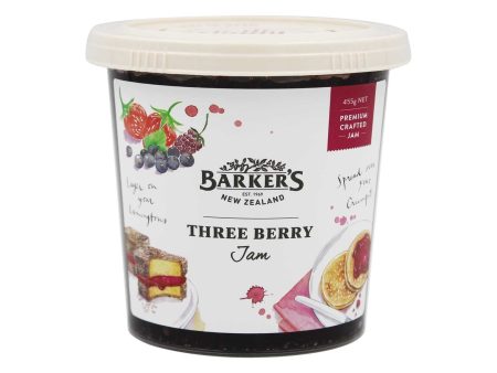 Barkers three berry jam 455g Fashion