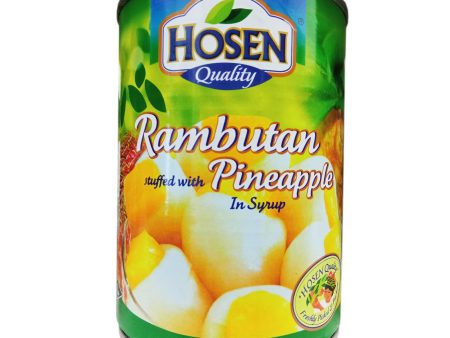 Hosen Rambutan Stuffed with Pineapple in Syrup 565g Supply