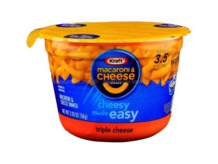 Kraft Macaroni & Cheese Dinner Triple Cheese Flavour 58g Cheap